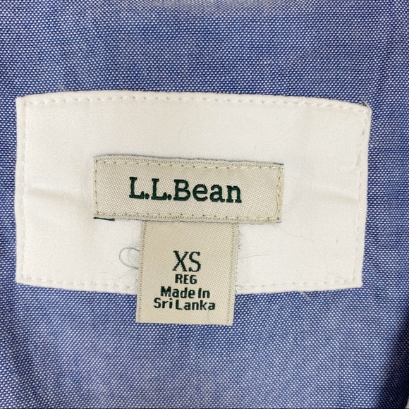 L.L. BEAN White Brushed Cotton Casual 2-Button Blazer Jacket XS Summer - Picture 10 of 13